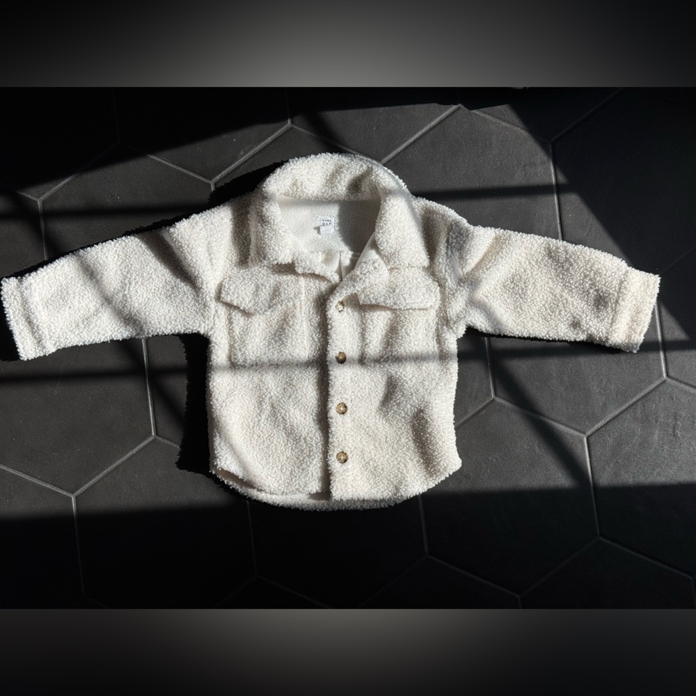 Cozy Cream Button-Up Sherpa Jacket
